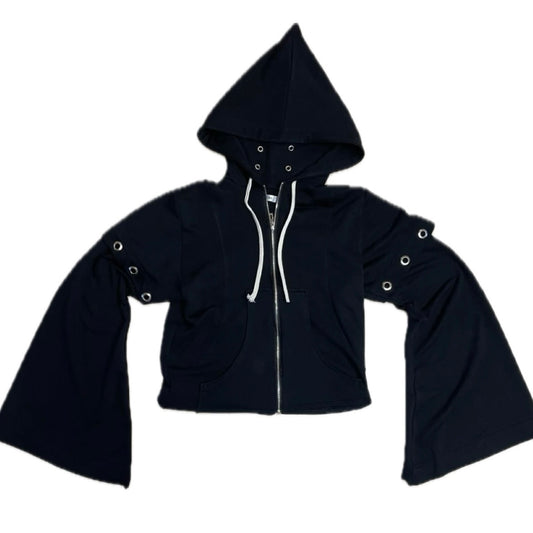 KKK black zipper hoodie